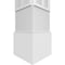 Ekena Millwork Craftsman Classic Square Non-Tapered Artisan Fretwork Column w/ Standard Capital & Standard Base CC0809ENARTCSCS - alternate 4